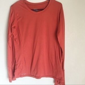 Columbia Bunt orange Long Sleeve Athletic Top, L